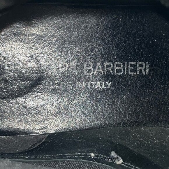 Barbara Barbieri Made in Italy Chelsea Leather Grey Suede Ankle Booties - Picture 11 of 12